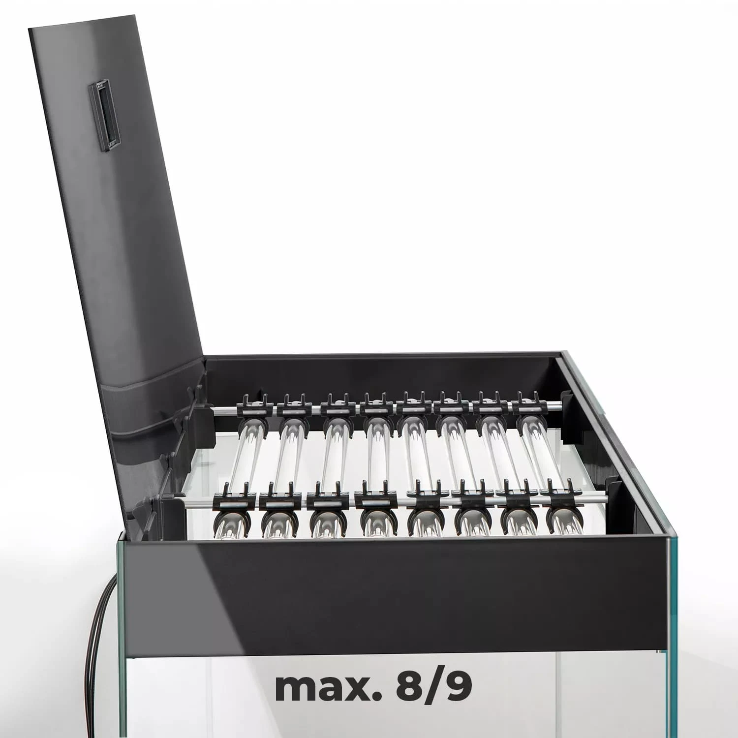 AQUAEL Glossy 120 LED 2.0 Noir Laqué Aquarium 120 Cm, Volume 260 L Et éclairage Leds 3 AQUAEL Glossy 120 LED 2.0 Noir Laqué Aquarium 120 Cm, Volume 260 L Et éclairage Leds – Image 3