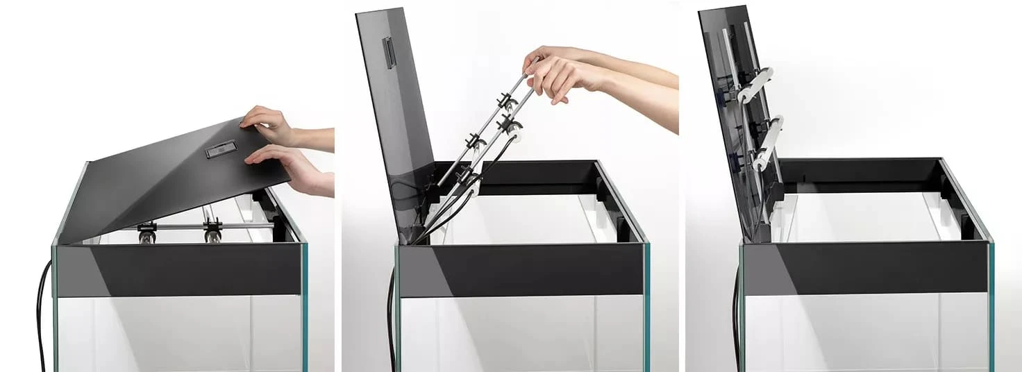 AQUAEL Glossy 100 LED 2.0 Blanc Laqué Aquarium 100 Cm, Volume 215 L Et éclairage Leds 5 AQUAEL Glossy 100 LED 2.0 Blanc Laqué Aquarium 100 Cm, Volume 215 L Et éclairage Leds – Image 5