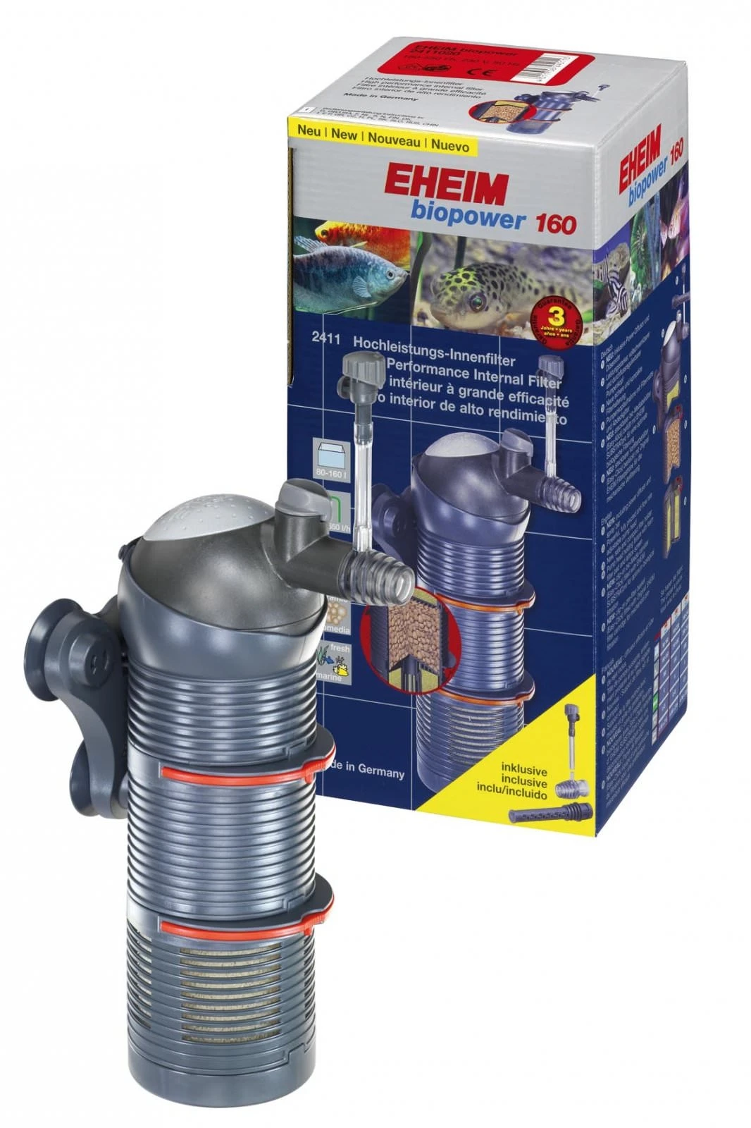 EHEIM Biopower 160 Filtre Intérieur à Grande Efficacité Pour Aquarium Entre 80 Et 160 Litres 1 EHEIM Biopower 160 Filtre Intérieur à Grande Efficacité Pour Aquarium Entre 80 Et 160 Litres