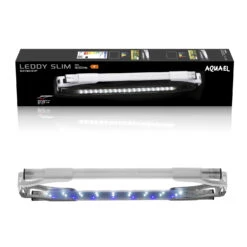 AQUAEL Leddy Slim 2.0 Day & Night Blanc Sunny 10W 7000 K Rampe Led Eau Douce Pour Aquarium De 50 à 70 Cm