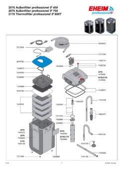 EHEIM 2076 Professionel 5e 450 Filtre Externe électronique Avec WiFi Intégré Pour Aquarium Jusqu'à 450L -Aquarium Équipement 200210090251