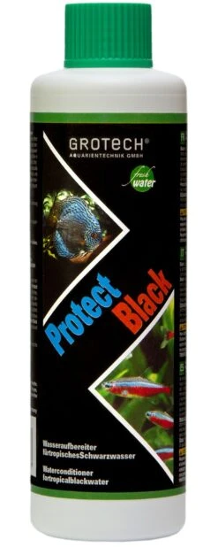 GROTECH Protect Black 250 Ml Conditionneur D'eau Pour Aquarium D'eau Douce Acides Amazoniennes