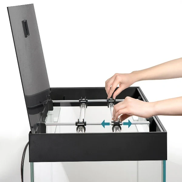 AQUAEL Opti Set 200 Noir Aquarium 101 Cm Et 200 L De Volume Avec Verre Optique Et éclairage Leds 8 AQUAEL Opti Set 200 Noir Aquarium 101 Cm Et 200 L De Volume Avec Verre Optique Et éclairage Leds – Image 8