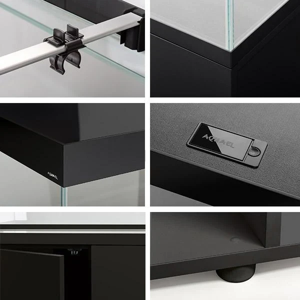 AQUAEL Opti Set 200 Noir Aquarium 101 Cm Et 200 L De Volume Avec Verre Optique Et éclairage Leds 7 AQUAEL Opti Set 200 Noir Aquarium 101 Cm Et 200 L De Volume Avec Verre Optique Et éclairage Leds – Image 7