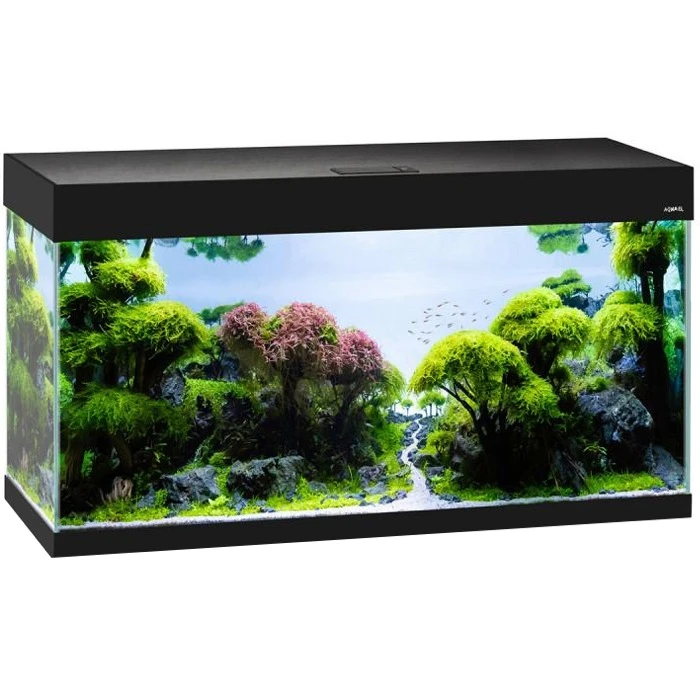 AQUAEL Opti Set 200 Noir Aquarium 101 Cm Et 200 L De Volume Avec Verre Optique Et éclairage Leds 2 AQUAEL Opti Set 200 Noir Aquarium 101 Cm Et 200 L De Volume Avec Verre Optique Et éclairage Leds – Image 2