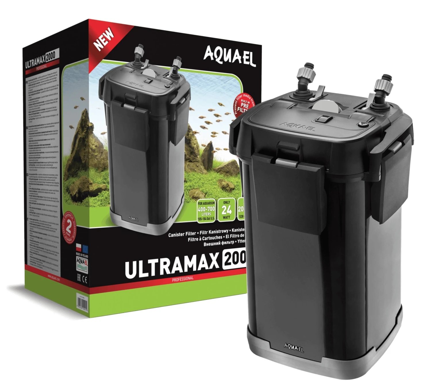 AQUAEL UltraMax 2000 Filtre Externe Complet Pour Aquarium De 400 à 700L 1 AQUAEL UltraMax 2000 Filtre Externe Complet Pour Aquarium De 400 à 700L