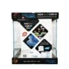 AQUAVIE AquaFluo Cube 30 L Aquarium Nu Dimensions 30 X 30 X 35 Cm Avec Silicone Fluorescent Bleu
