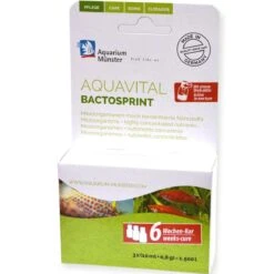 AQUARIUM MÜNSTER AquaVital BactoSprint 3 X 10 Ml Bactéries Et Enzymes Pour Démarrage Et Entretien De L'aquarium