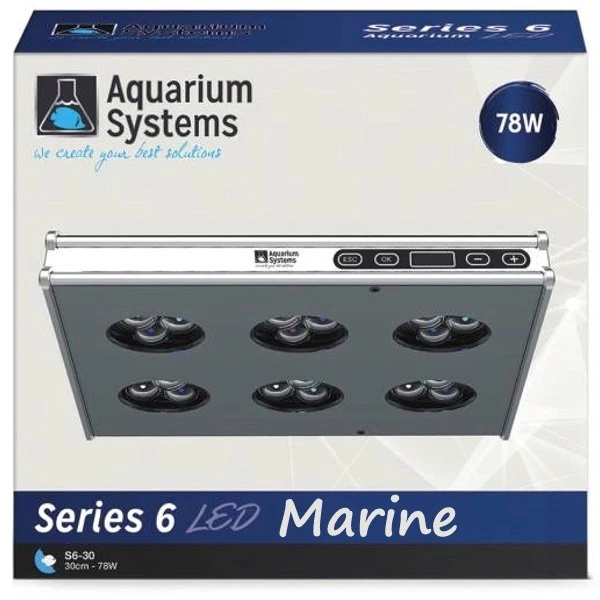 AQUARIUM SYSTEMS AH30XM Série 6 Eau De Mer Rampe LED 78W Pour Aquarium De 30 à 60 Cm 1 AQUARIUM SYSTEMS AH30XM Série 6 Eau De Mer Rampe LED 78W Pour Aquarium De 30 à 60 Cm