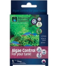 AQUARIUM SYSTEMS Algae-Control Eau Douce Programme Unidoses Anti-algues Biologique Sur 30 Jours