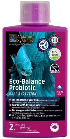 AQUARIUM SYSTEMS Eco-Balance Probiotic Eau Douce 250 Ml Bactéries Probiotiques Pour Maintenir Et Restaurer L'équilibre De L'aquarium