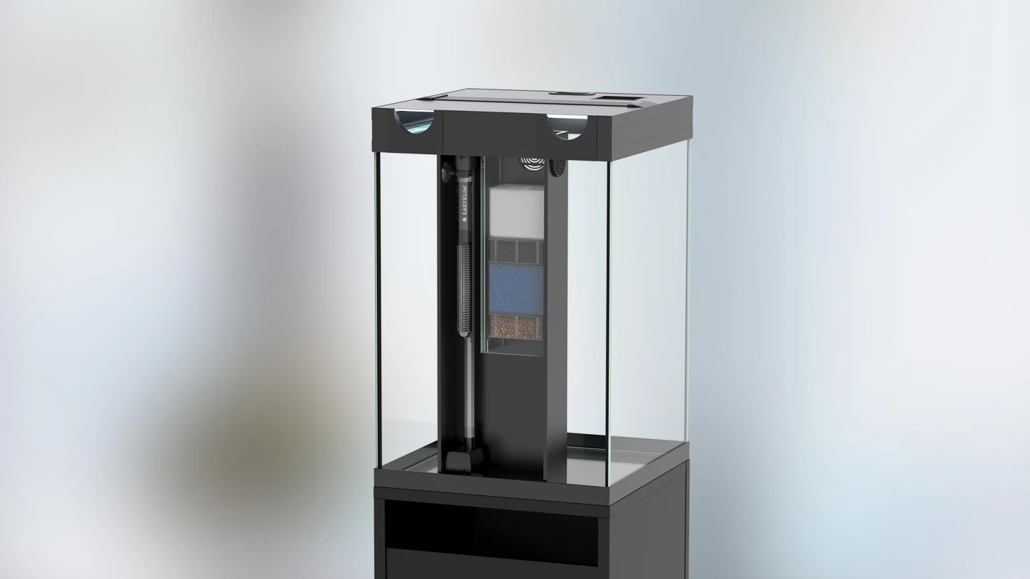 AQUATLANTIS Aqua Tower 96 LED Blanc Aquarium équipé 97 L Avec Meuble Une Porte - Dimension : 39,9 X 40,1 X 60,7 Cm 4 AQUATLANTIS Aqua Tower 96 LED Blanc Aquarium équipé 97 L Avec Meuble Une Porte - Dimension : 39,9 X 40,1 X 60,7 Cm – Image 4