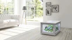 Nouvelles versions -Aquarium Équipement aquatlantis aquatable noir 100 x 63 cm aquarium 177 l type table basse tout equipe 2 3