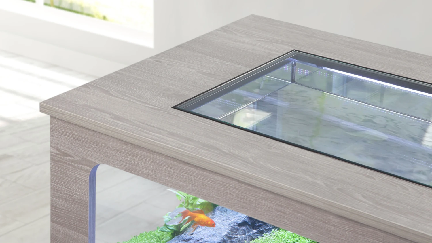 AQUATLANTIS AquaTable Noir 100 X 63 Cm Aquarium 177 L Type Table Basse Tout équipé 4 AQUATLANTIS AquaTable Noir 100 X 63 Cm Aquarium 177 L Type Table Basse Tout équipé – Image 4