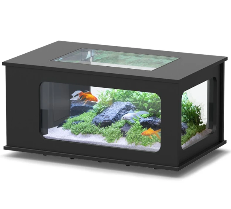 AQUATLANTIS AquaTable Noir 100 X 63 Cm Aquarium 177 L Type Table Basse Tout équipé 1 AQUATLANTIS AquaTable Noir 100 X 63 Cm Aquarium 177 L Type Table Basse Tout équipé