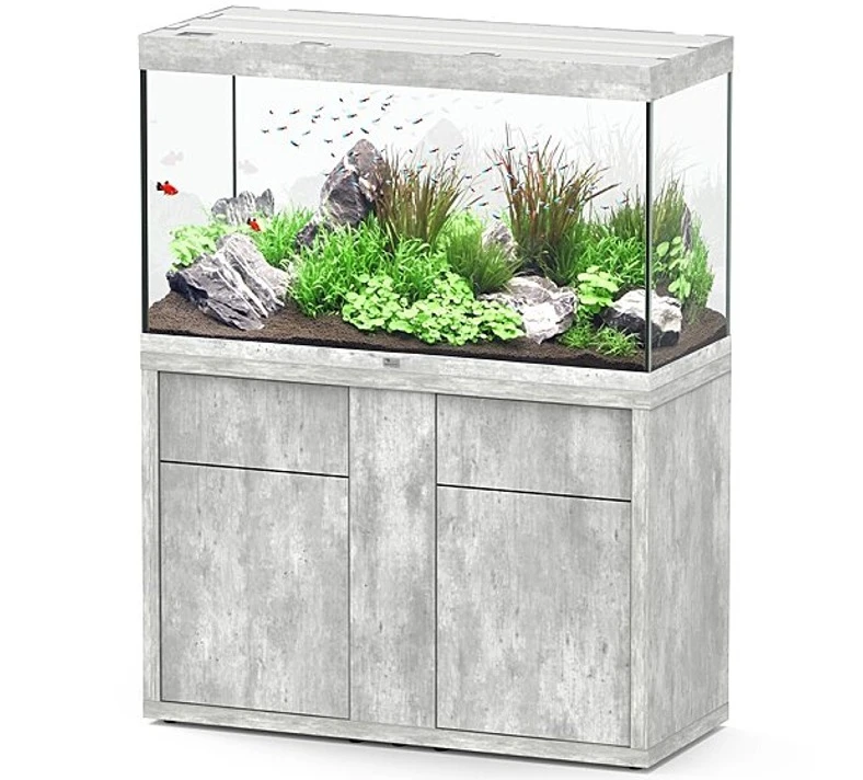 AQUATLANTIS Combinaison Sublime Pro LED 2.0 120 X 50 X 70 Cm Béton Aquarium 400 L Avec Meuble 1 AQUATLANTIS Combinaison Sublime Pro LED 2.0 120 X 50 X 70 Cm Béton Aquarium 400 L Avec Meuble