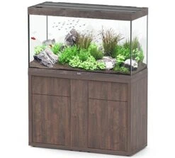 Aquarium Équipement 40 AQUATLANTIS Combinaison Sublime Pro LED 2.0 120 X 50 X 70 Cm Chêne Sauvage Brun Aquarium 400 L Avec Meuble