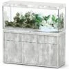 AQUATLANTIS Combinaison Sublime Pro LED 2.0 150 X 50 X 70 Cm Béton Aquarium 501 L Avec Meuble
