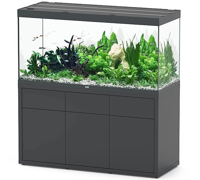 AQUATLANTIS Combinaison Sublime Pro LED 2.0 150 X 60 X 75 Cm Gris Anthracite Brillant Aquarium 648 L Avec Meuble 1 AQUATLANTIS Combinaison Sublime Pro LED 2.0 150 X 60 X 75 Cm Gris Anthracite Brillant Aquarium 648 L Avec Meuble