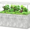 AQUATLANTIS Combinaison Sublime Pro LED 2.0 200 X 70 X 75 Cm Béton Aquarium 1016 L Avec Meuble