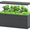 AQUATLANTIS Combinaison Sublime Pro LED 2.0 200 X 70 X 75 Cm Gris Anthracite Brillant Aquarium 1016 L Avec Meuble