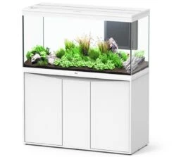 Nouvelles versions 23 AQUATLANTIS Combinaison Volga 350 Blanc Aquarium équipé 427 L Avec Meuble Inclus