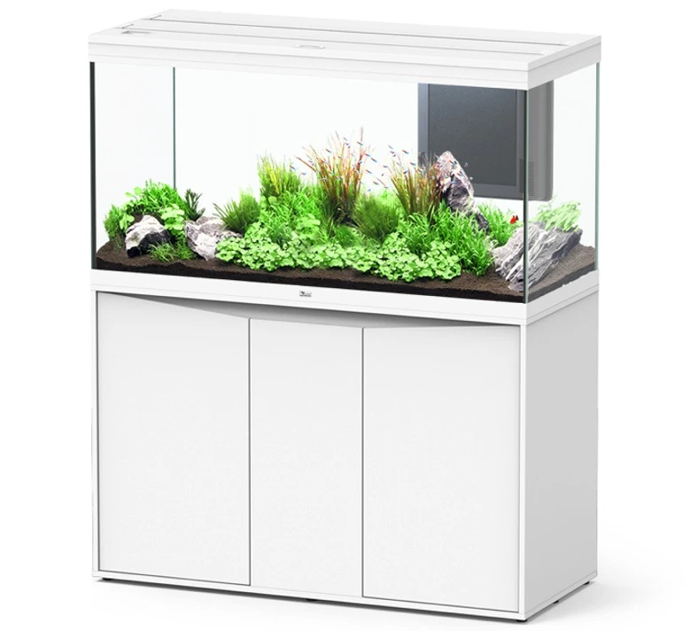 AQUATLANTIS Combinaison Volga 350 Blanc Aquarium équipé 427 L Avec Meuble Inclus 1 AQUATLANTIS Combinaison Volga 350 Blanc Aquarium équipé 427 L Avec Meuble Inclus