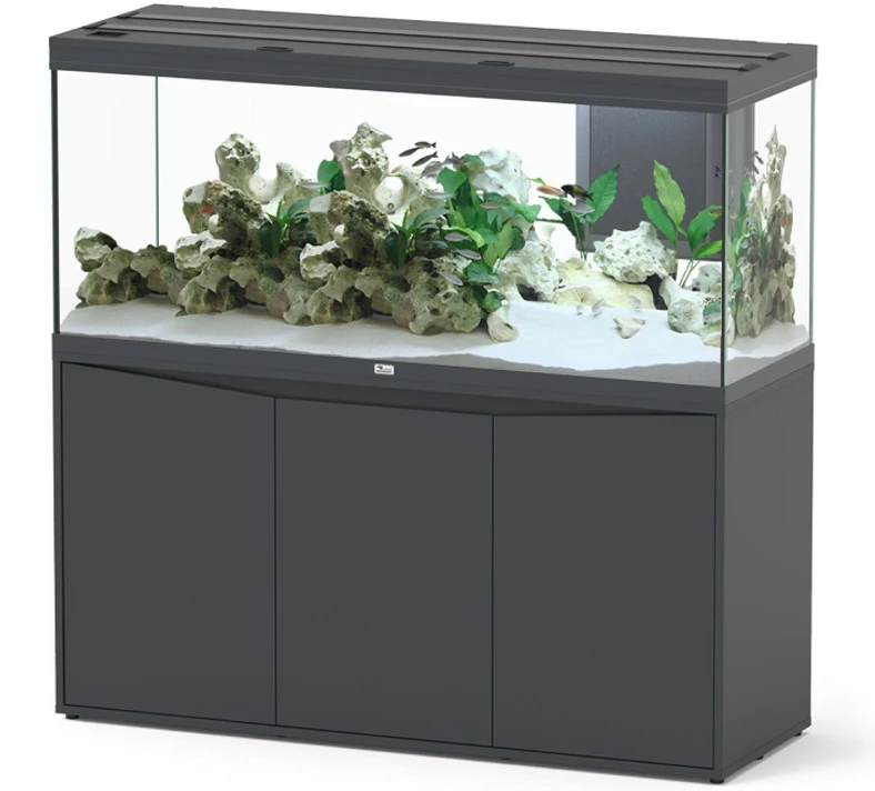 AQUATLANTIS Combinaison Volga 450 Anthracite Mate Aquarium équipé 580 L Avec Meuble Inclus 1 AQUATLANTIS Combinaison Volga 450 Anthracite Mate Aquarium équipé 580 L Avec Meuble Inclus