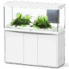 AQUATLANTIS Combinaison Volga 240 Blanc Aquarium équipé 295 L Avec Meuble Inclus