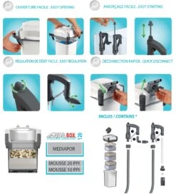 AQUAVIE AquaBox 120 Filtre Externe 540 L/h Pour Aquarium De 40 à 120 L 6 AQUAVIE AquaBox 120 Filtre Externe 540 L/h Pour Aquarium De 40 à 120 L -Aquarium Équipement aquavie aqua box 120 avantages