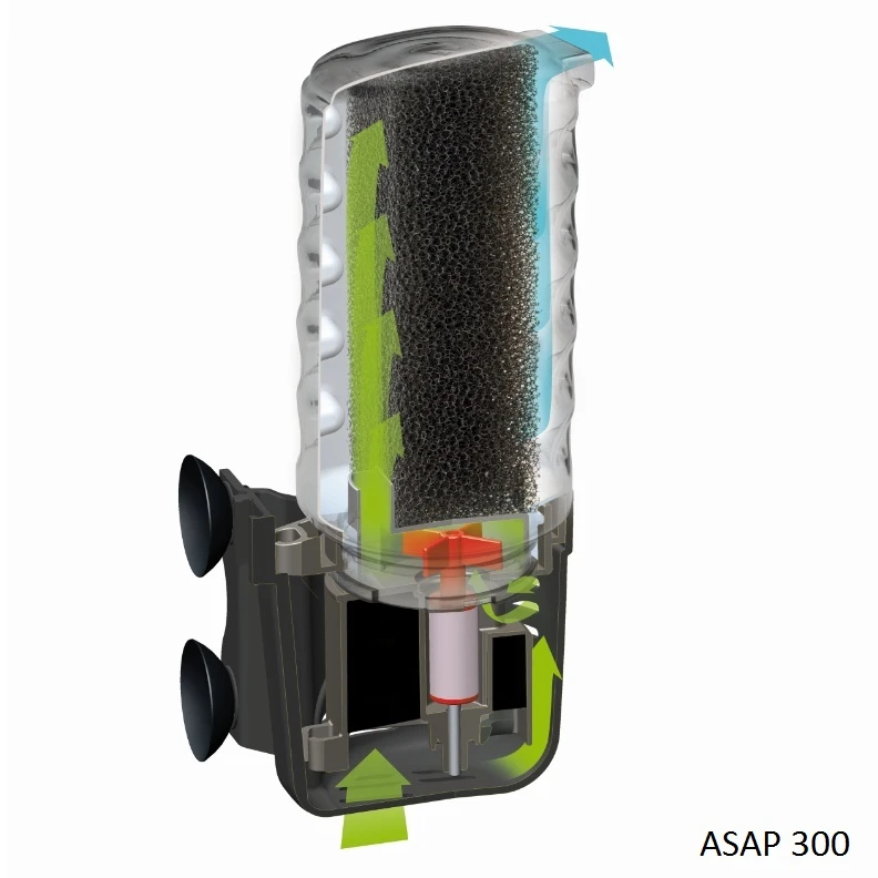 AQUAEL Asap 300 Filtre Interne 300 L/h Pour Aquarium Et Aquaterrarium Jusqu'à 100L 3 AQUAEL Asap 300 Filtre Interne 300 L/h Pour Aquarium Et Aquaterrarium Jusqu'à 100L – Image 3