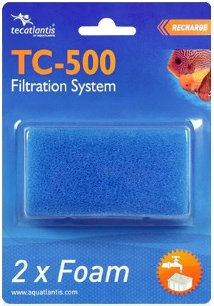 AQUATLANTIS TC-500 2x Foam Lot De 2 Cartouches De Mousse Pour Filtre TC500 1 AQUATLANTIS TC-500 2x Foam Lot De 2 Cartouches De Mousse Pour Filtre TC500