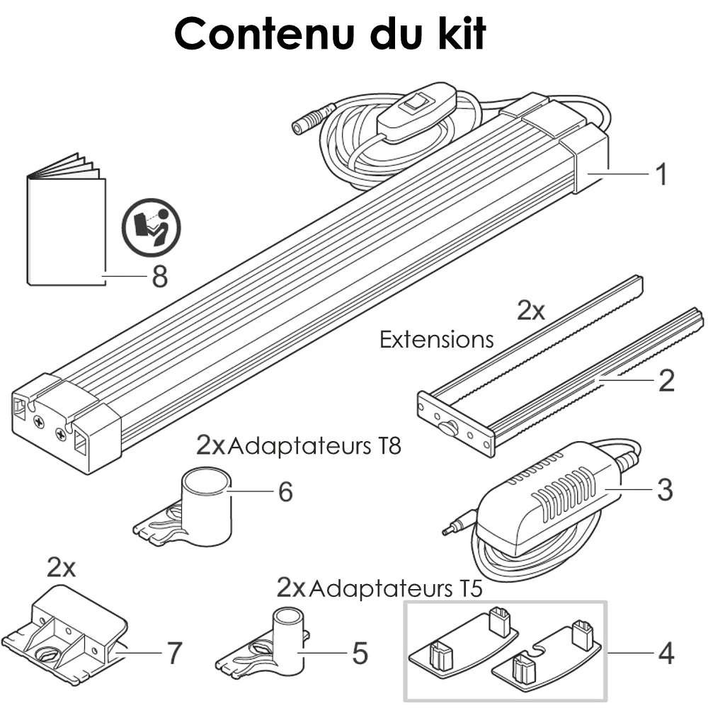 TETRA Tetronic LED Proline 980 Rampe D'éclairage LEDs 6000°K Pour Aquarium D'eau Douce Et Terrarium De 100 à 120 Cm 4 TETRA Tetronic LED Proline 980 Rampe D'éclairage LEDs 6000°K Pour Aquarium D'eau Douce Et Terrarium De 100 à 120 Cm – Image 4