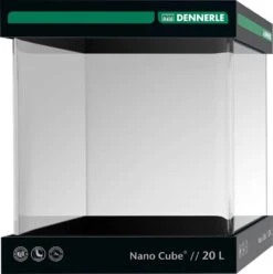 DENNERLE Nano Cube 20 L Cuve Nano-aquarium Nue Dimensions 25 X 25 X 30 Cm