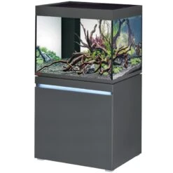 EHEIM Incpiria 230 LED Graphite Kit Aquarium 70 Cm 230 L Avec Meuble Et éclairage LEDs