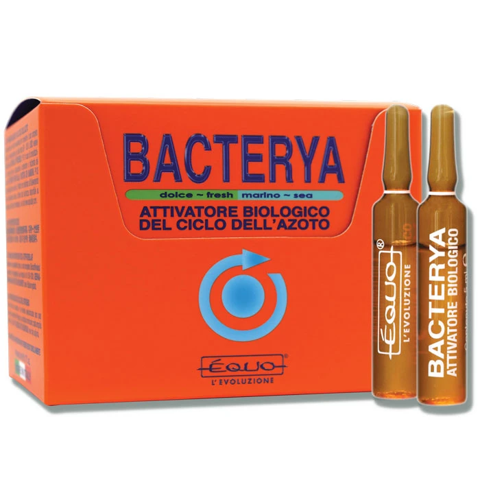 EQUO Bacterya 24 Ampoules Accélère Le Cycle De L'azote En Aquarium D'eau Douce Et D'eau De Mer 1 EQUO Bacterya 24 Ampoules Accélère Le Cycle De L'azote En Aquarium D'eau Douce Et D'eau De Mer
