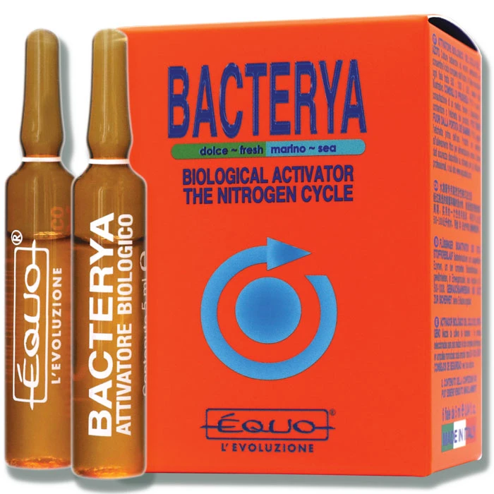 EQUO Bacterya 6 Ampoules Accélère Le Cycle De L'azote En Aquarium D'eau Douce Et D'eau De Mer 1 EQUO Bacterya 6 Ampoules Accélère Le Cycle De L'azote En Aquarium D'eau Douce Et D'eau De Mer