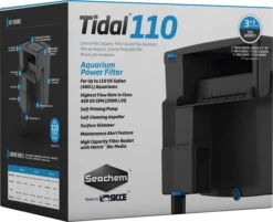 SEACHEM Tidal 110 Filtre Suspendu 2000 L/h Pour Aquarium Jusqu'à 400 L