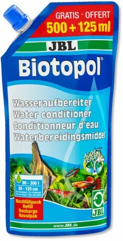 JBL Biotopol Recharge 500ml + 125ml GRATUIT Conditionne L'eau De Votre Aquarium D'eau Douce