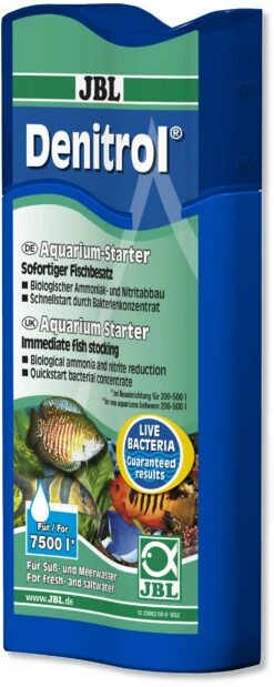 JBL Denitrol 250 Ml Bactéries Dénitrifiantes Pour Un Bon Démarrage De Votre Aquarium D'eau Douce