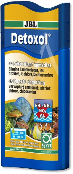 JBL Detoxol 250 Ml élimine En 10 Minutes Les éléments Toxiques Dans L'eau En Aquarium D'eau Et D'eau De Mer
