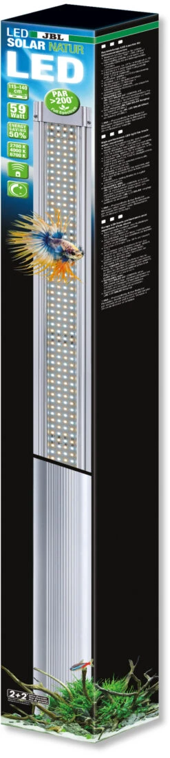 JBL LED Solar Natur 59W Rampe Aquarium Eau Douce De 115 à 140 Cm Ou Remplace Tube T5 Et T8