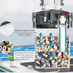 JEBAO CF-55 Filtre Externe Complet 2000 L/h Haute Puissance Et Ultra-silencieux 5 JEBAO CF-55 Filtre Externe Complet 2000 L/h Haute Puissance Et Ultra-silencieux -Aquarium Équipement jebao cf 55 filtre externe complet 2000 l h haute puissance et ultra silencieux 1