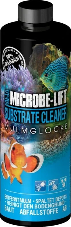 MICROBE-LIFT Substrate Cleaner 473 Ml Bactéries De Nettoyage Pour Sol Et Roches En Aquarium Marin Et D'eau Douce