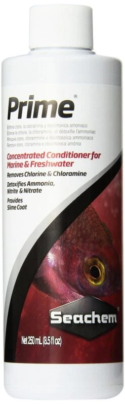SEACHEM Prime 250 Ml Conditionneur D'eau Complet Pour Aquarium D'eau Douce Et D'eau De Mer