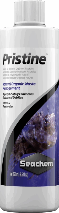SEACHEM Pristine 250 Ml Bactéries Spécifiques Améliorant La Qualité De L'eau En Aquarium D'eau Douce Et D'eau De Mer