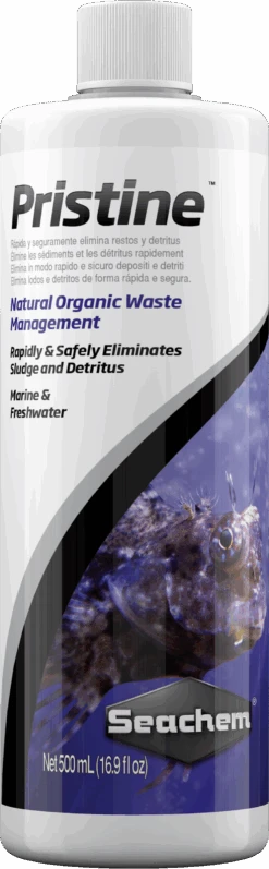 SEACHEM Pristine 500 Ml Bactéries Spécifiques Améliorant La Qualité De L'eau En Aquarium D'eau Douce Et D'eau De Mer