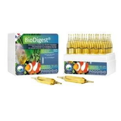 PRODIBIO BioDigest 30 Ampoules Bactéries Dénitrifiantes Pour Eau Douce Et Eau De Mer. Traite Jusqu'à 30000 Litres