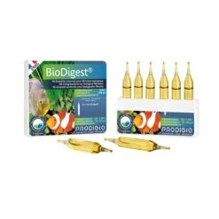 PRODIBIO BioDigest 6 Ampoules Bactéries Dénitrifiantes Pour Eau Douce Et Eau De Mer. Traite Jusqu'à 6000 Litres
