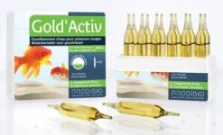PRODIBIO Gold'Activ 12 Ampoules Conditionneur D'eau Pour Aquarium Avec Poissons Rouges